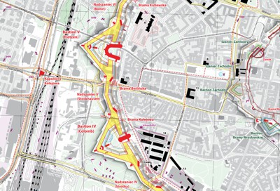 Plan Twierdzy Poznań, fragment