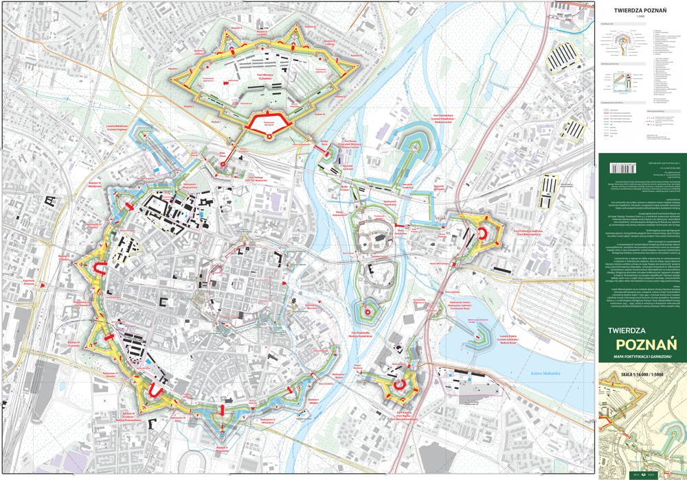 Mapa Twierdza Poznań, tył