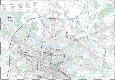 Mapa Twierdzy Wrocław, front